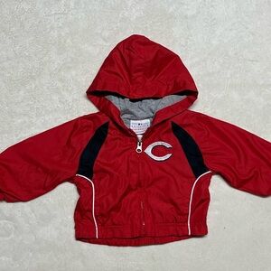 Cincinnati Reds Genuine Merchandise Red and Black Kids Raincoat